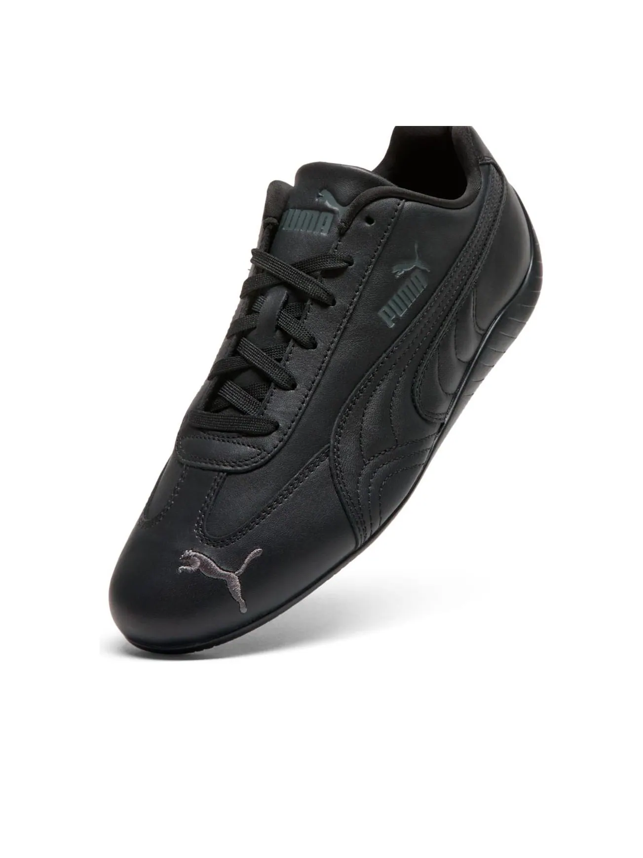 Кроссовки PUMA Speedcat Full Leather 'Black Shadow Gray' — изображение 3 из 6, черный
