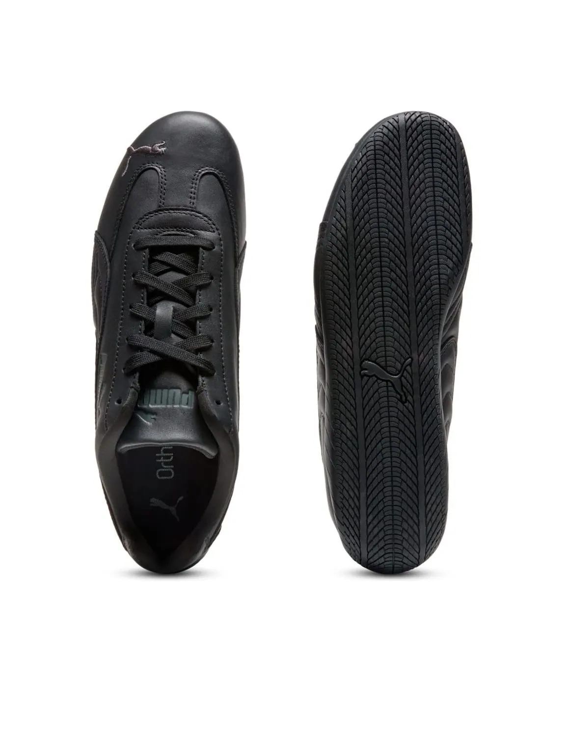 Кроссовки Puma Speedcat Full Leather 'Black Shadow Gray' — изображение 5 из 6, черный/серый