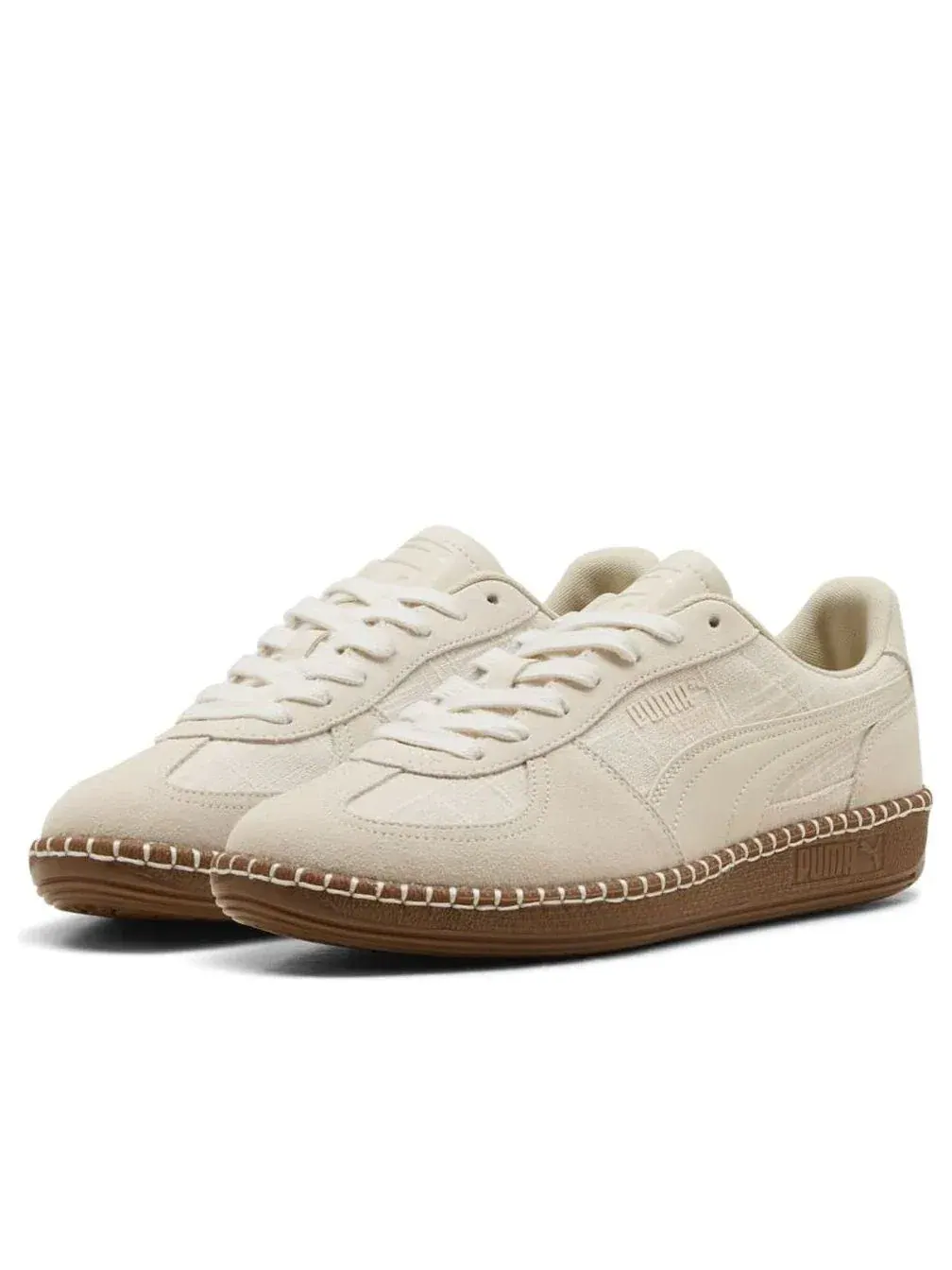 Кроссовки PUMA Palermo Straw 'Beige' 405564-01 — изображение 6 из 6, бежевый