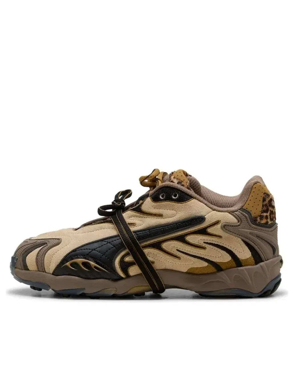 Женские кроссовки с кожаным верхом PUMA x A$AP Rocky Inhale Leopard — изображение 1 из 6, коричневый
