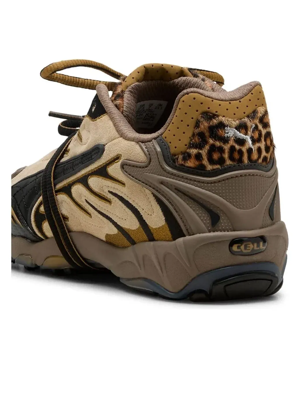 Женские кроссовки с кожаным верхом PUMA x A$AP Rocky Inhale Leopard — изображение 4 из 6, коричневый