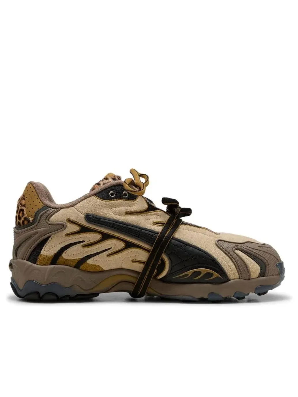 Женские кроссовки с кожаным верхом PUMA x A$AP Rocky Inhale Leopard — изображение 6 из 6, коричневый