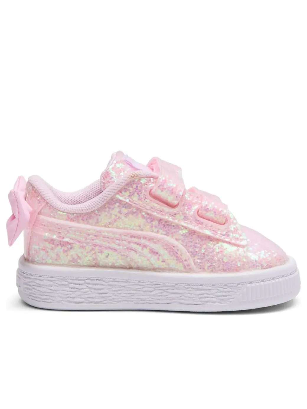 (TD) Кроссовки Puma Basket 'Bow Metallic' — изображение 2 из 6, розовый/белый