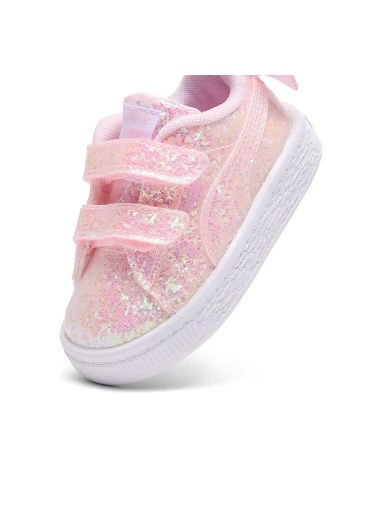 (TD) Кроссовки Puma Basket 'Bow Metallic' — изображение 3 из 6, розовый/белый