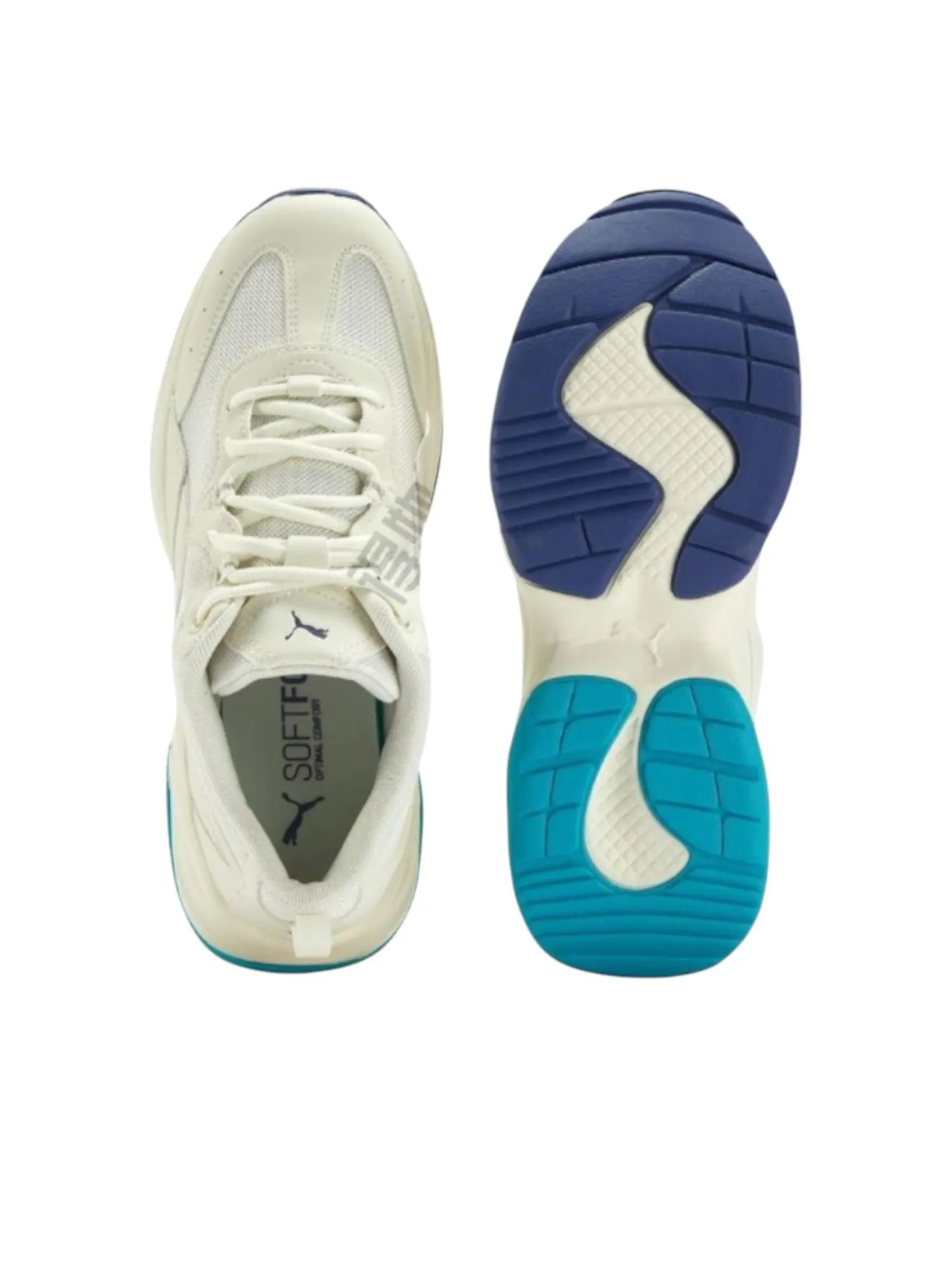 Кроссовки (WMNS) PUMA Cilia 'White Blue Silver' — изображение 3 из 4, белый