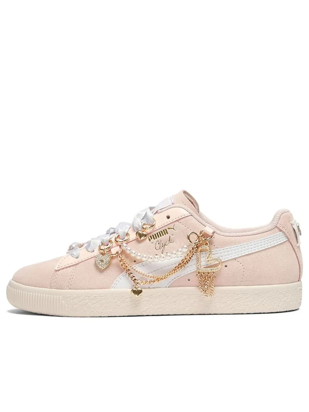 Кроссовки (WMNS) PUMA Clyde Charm 'Rosebay' — изображение 1 из 6, розовый