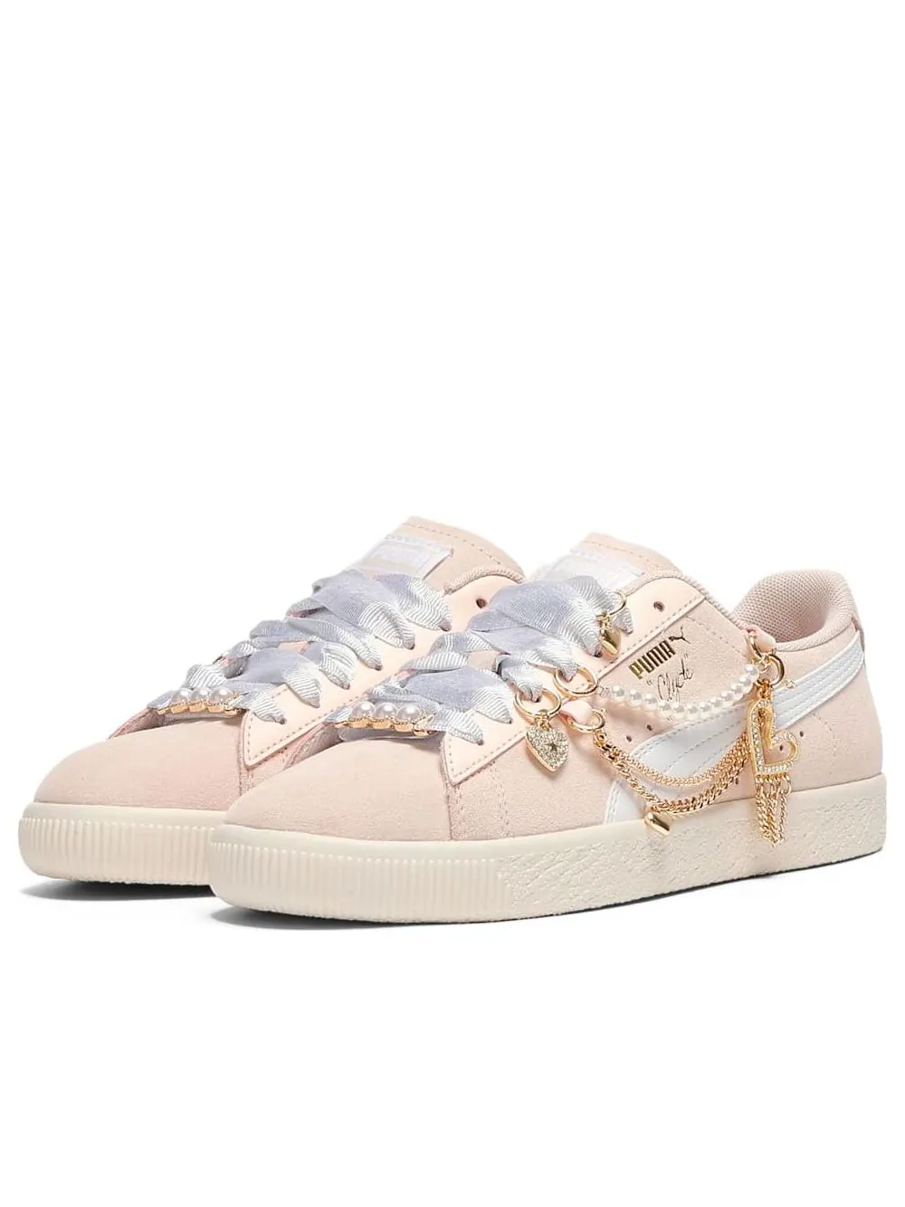 Кроссовки (WMNS) PUMA Clyde Charm 'Rosebay' — изображение 2 из 6, розовый