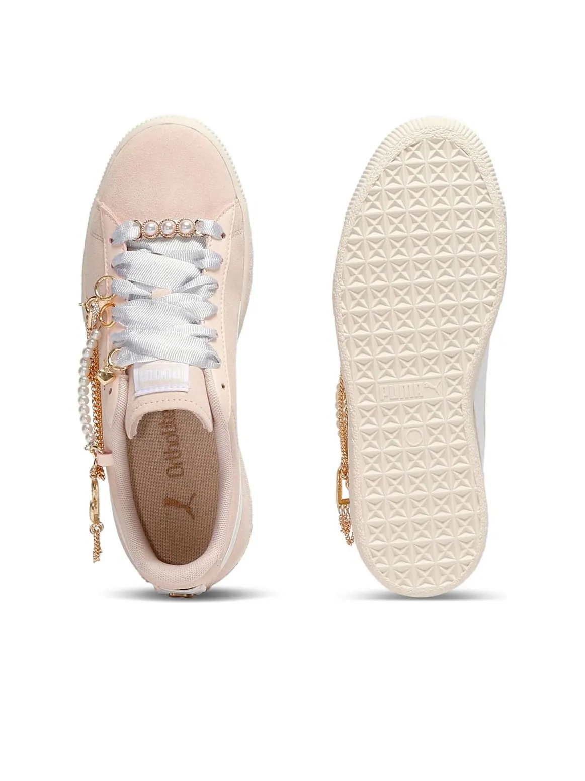 Кроссовки (WMNS) PUMA Clyde Charm 'Rosebay' — изображение 3 из 6, розовый