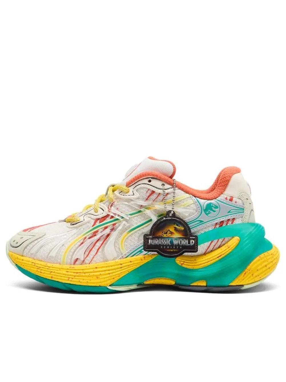 (GS) Puma x Jurassic World Inverse 'Rebirth' — изображение 1 из 6, белый/желтый/зеленый