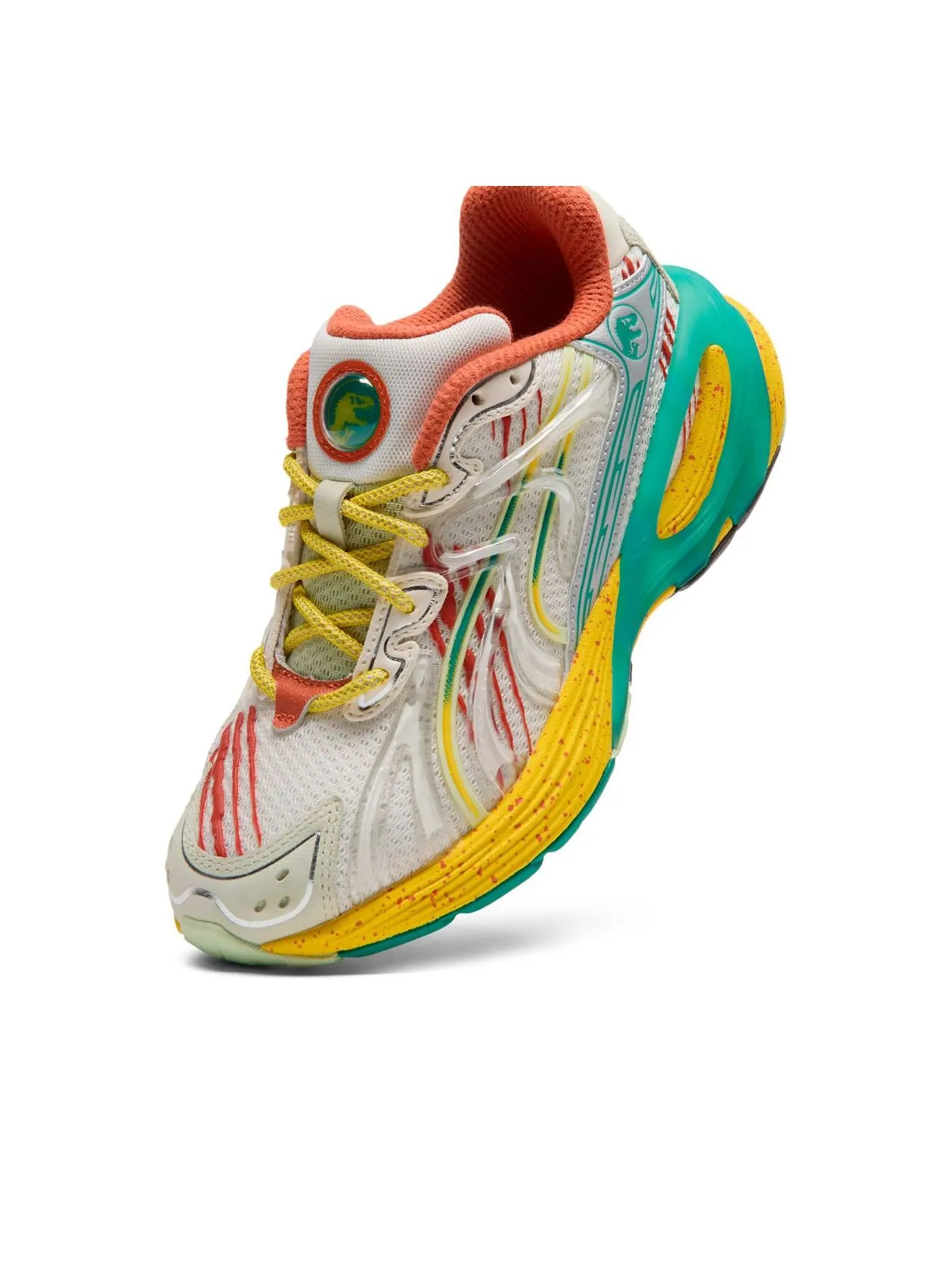 (GS) Puma x Jurassic World Inverse 'Rebirth' — изображение 3 из 6, белый/желтый/зеленый