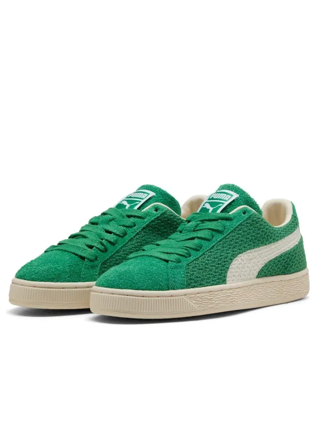 Кроссовки PUMA Suede Crochet 'Archive Green PUMA White' 406090-02 — изображение 2 из 6, зеленый