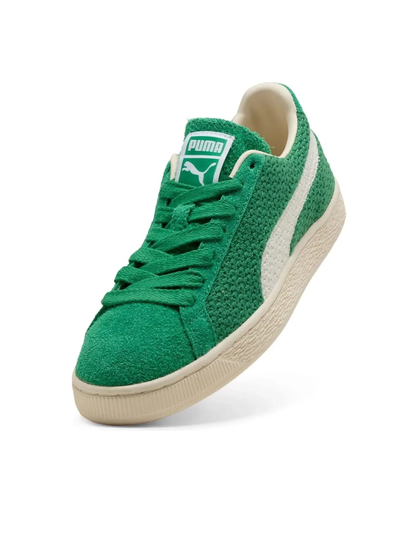 Кроссовки PUMA Suede Crochet 'Archive Green PUMA White' 406090-02 — изображение 5 из 6, зеленый