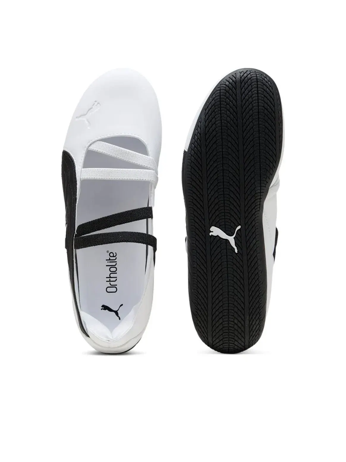 Женские кожаные кроссовки-балетки Speedcat Ballet PUMA — изображение 5 из 6, белый
