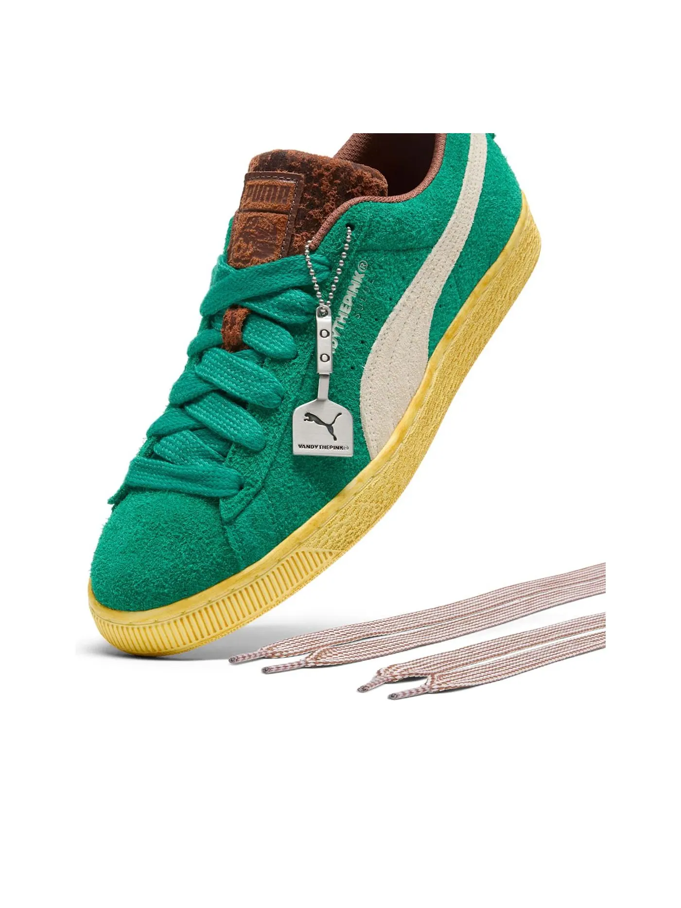 Puma x VANDYTHEPINK Suede 'Grassy Green' — изображение 3 из 6, зеленый