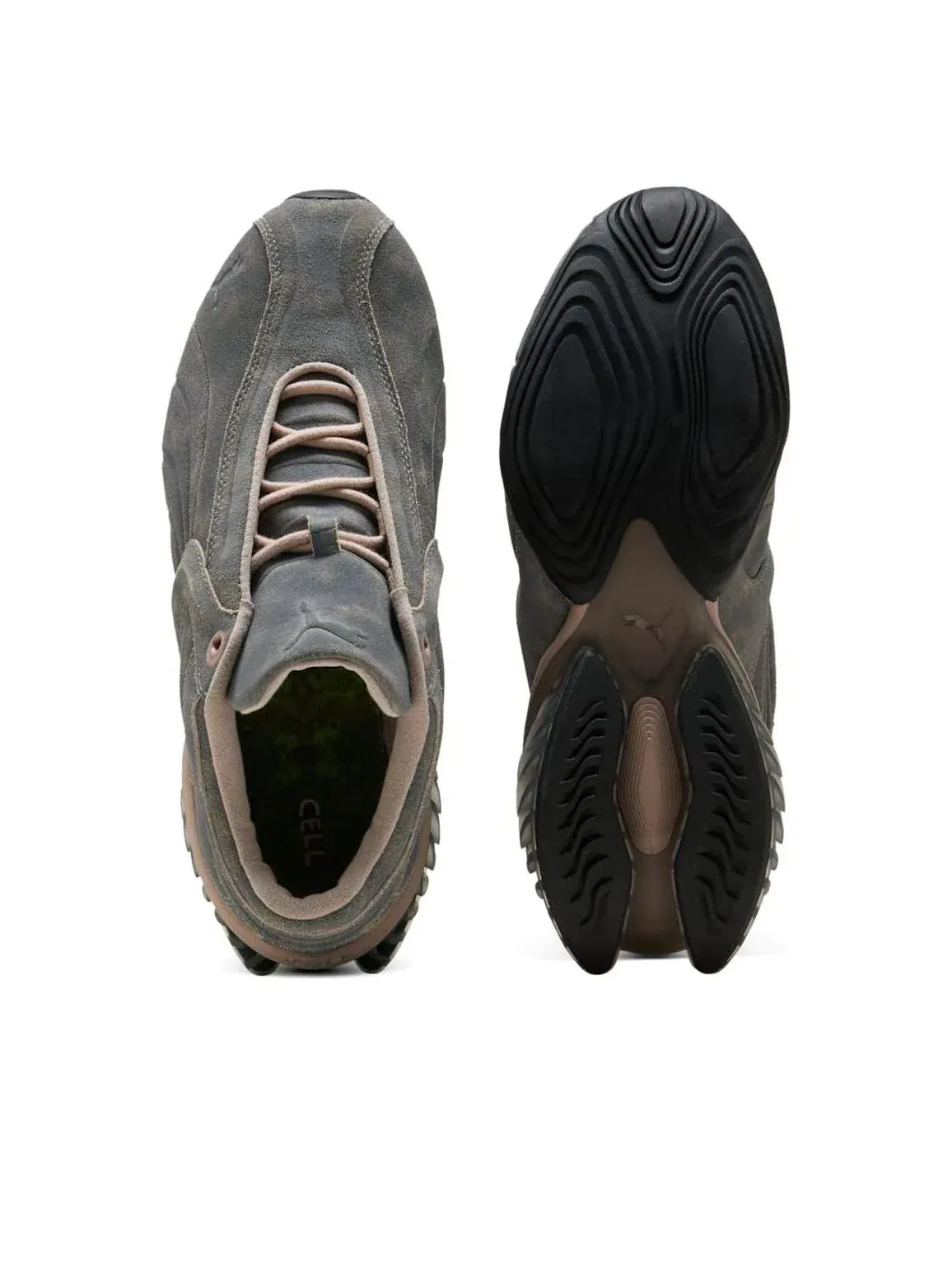 Кроссовки PUMA Cell Geo Biology 'Oak Branch Flat Dark Gray' — изображение 3 из 6, серый