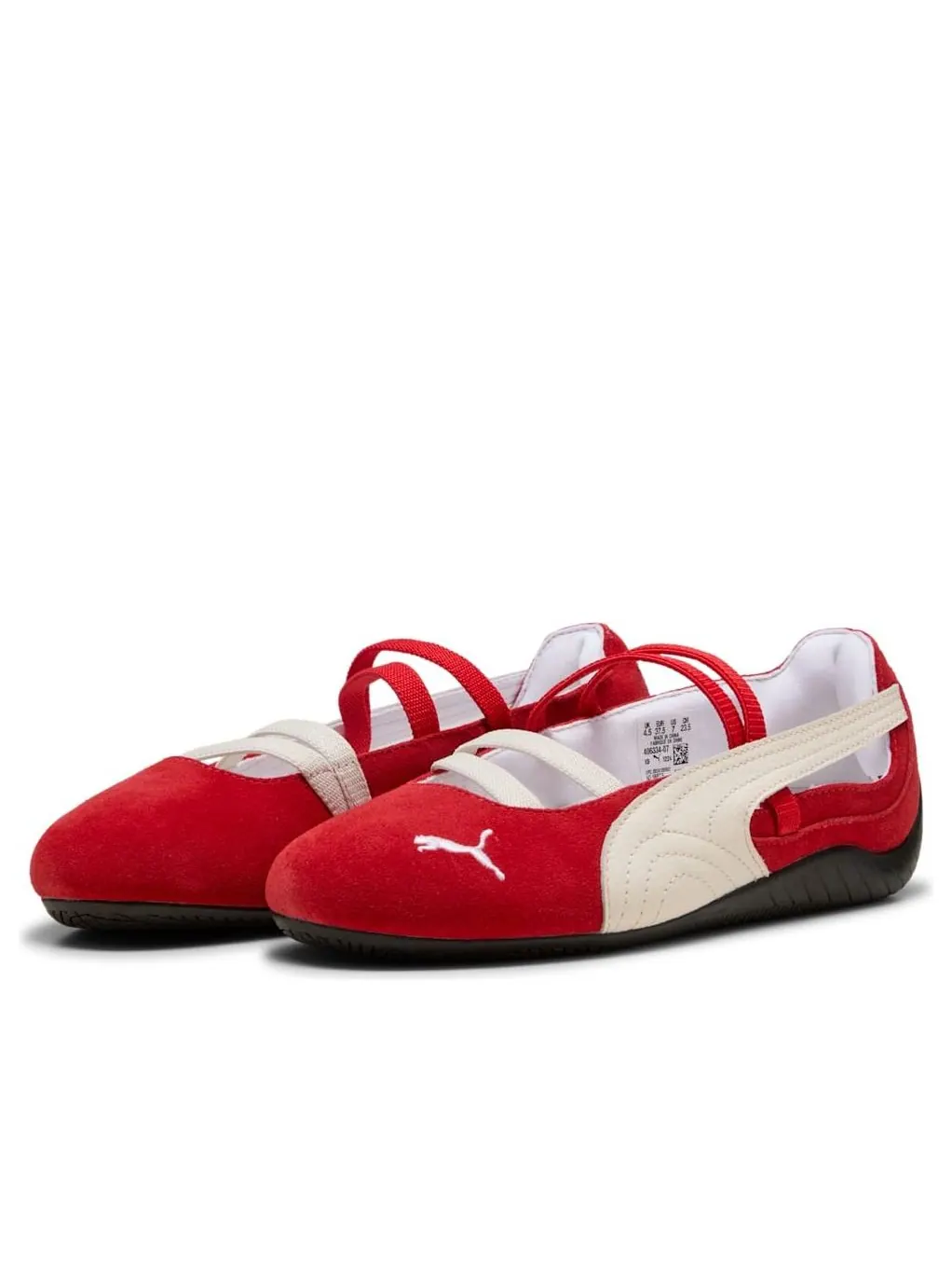 (WMNS) Балетная фигурка Puma Speedcat «Красный белый» — изображение 2 из 5, красный/белый