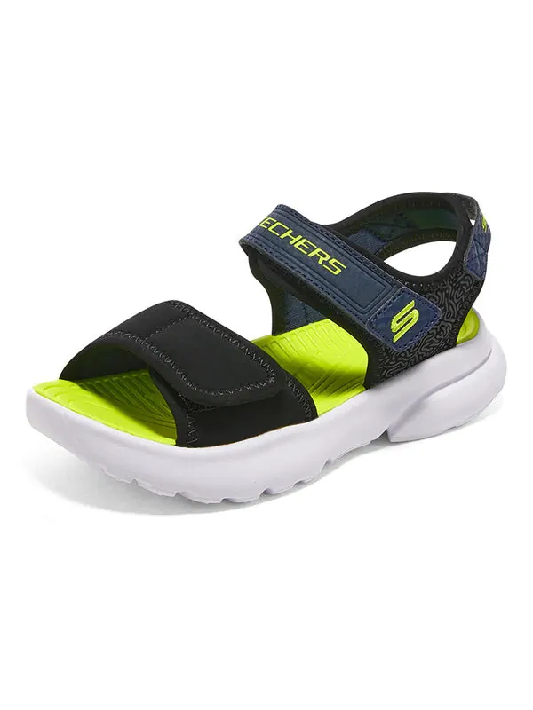Кроссовки razor splash 'black lime' Skechers — изображение 3 из 4, черный/желтый/белый