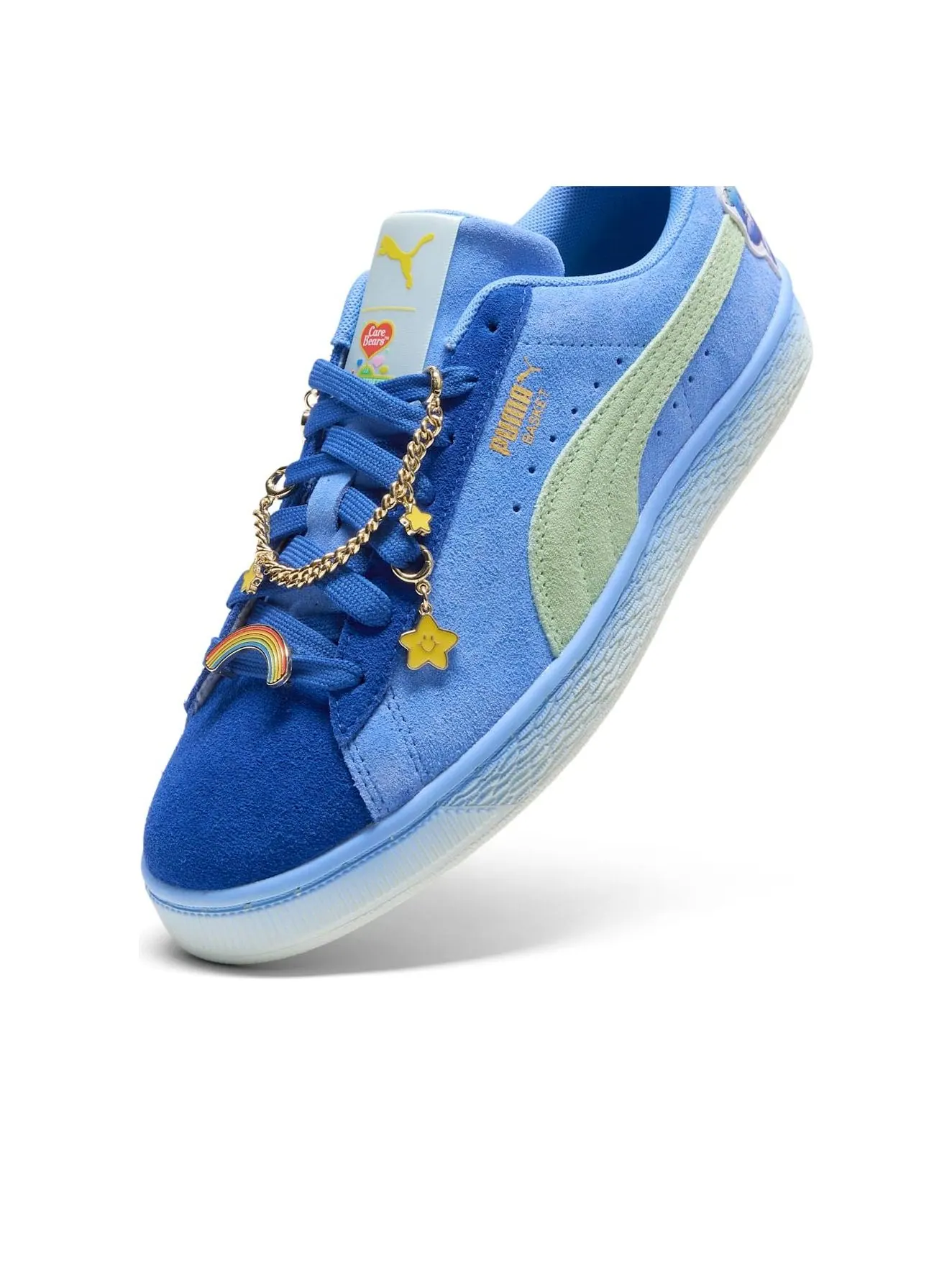 (WMNS) Puma x Care Bears x Sesame Street Basket 'Vivid Blue' — изображение 3 из 6, синий/синий/зеленый
