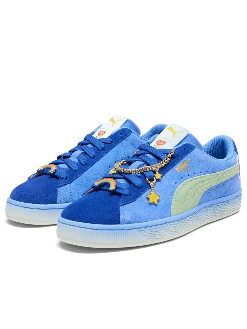 (WMNS) Puma x Care Bears x Sesame Street Basket 'Vivid Blue' — изображение 6 из 6, синий/синий/зеленый