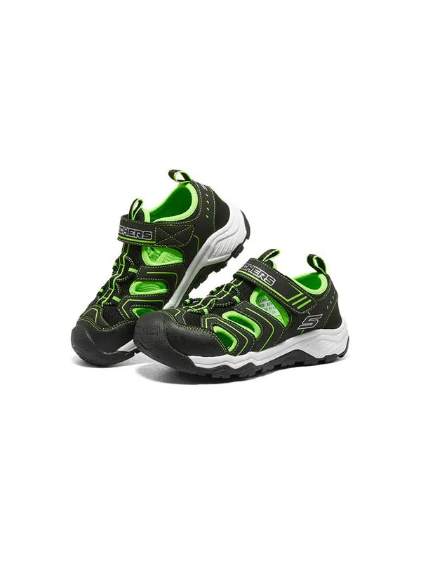 Сандалии solar quest 'black green' Skechers — изображение 3 из 4, черный/зеленый/белый