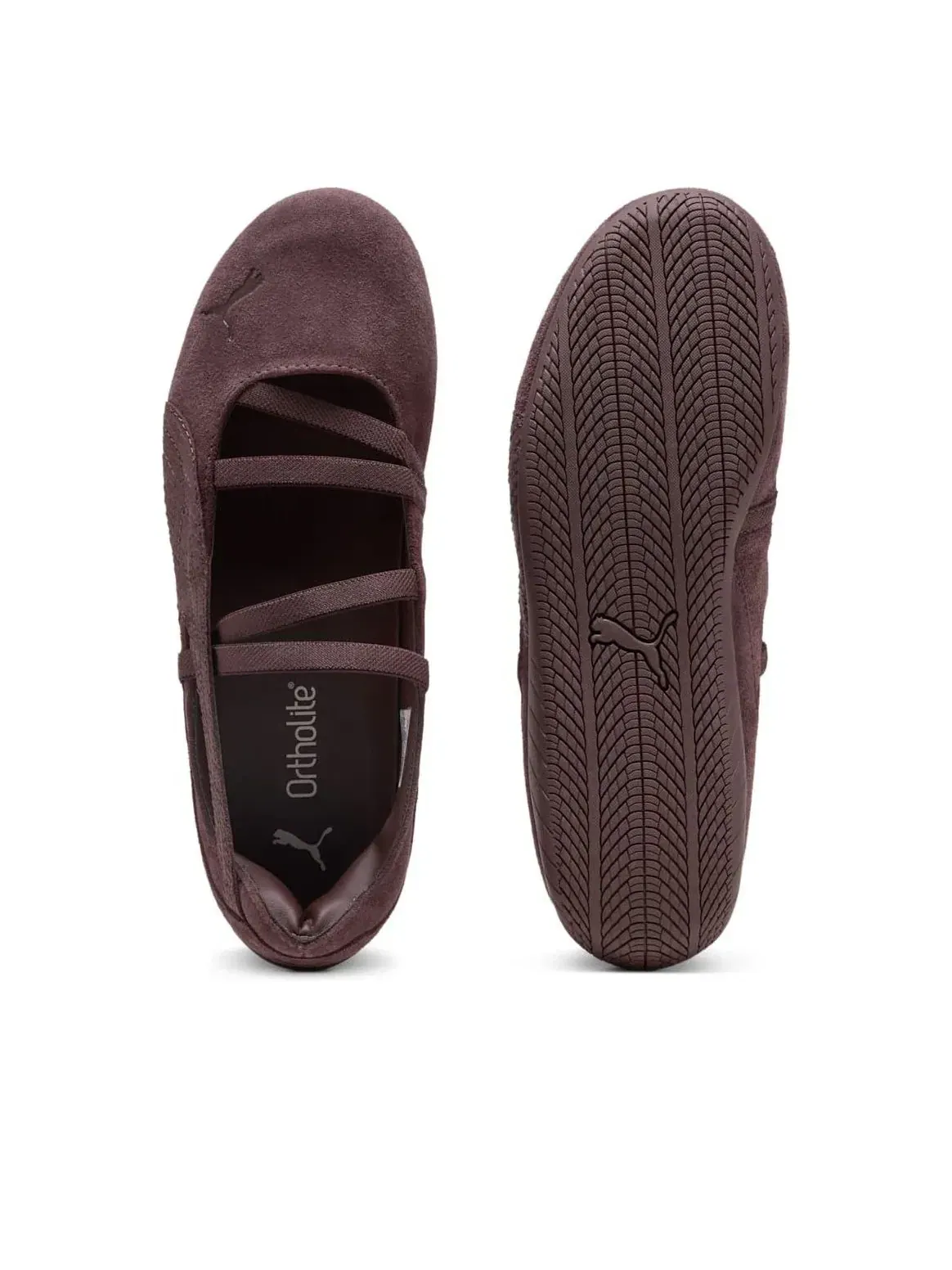 Кроссовки PUMA Speedcat Ballet Python 'Chocolate Brown' 407706-01 — изображение 4 из 6, коричневый