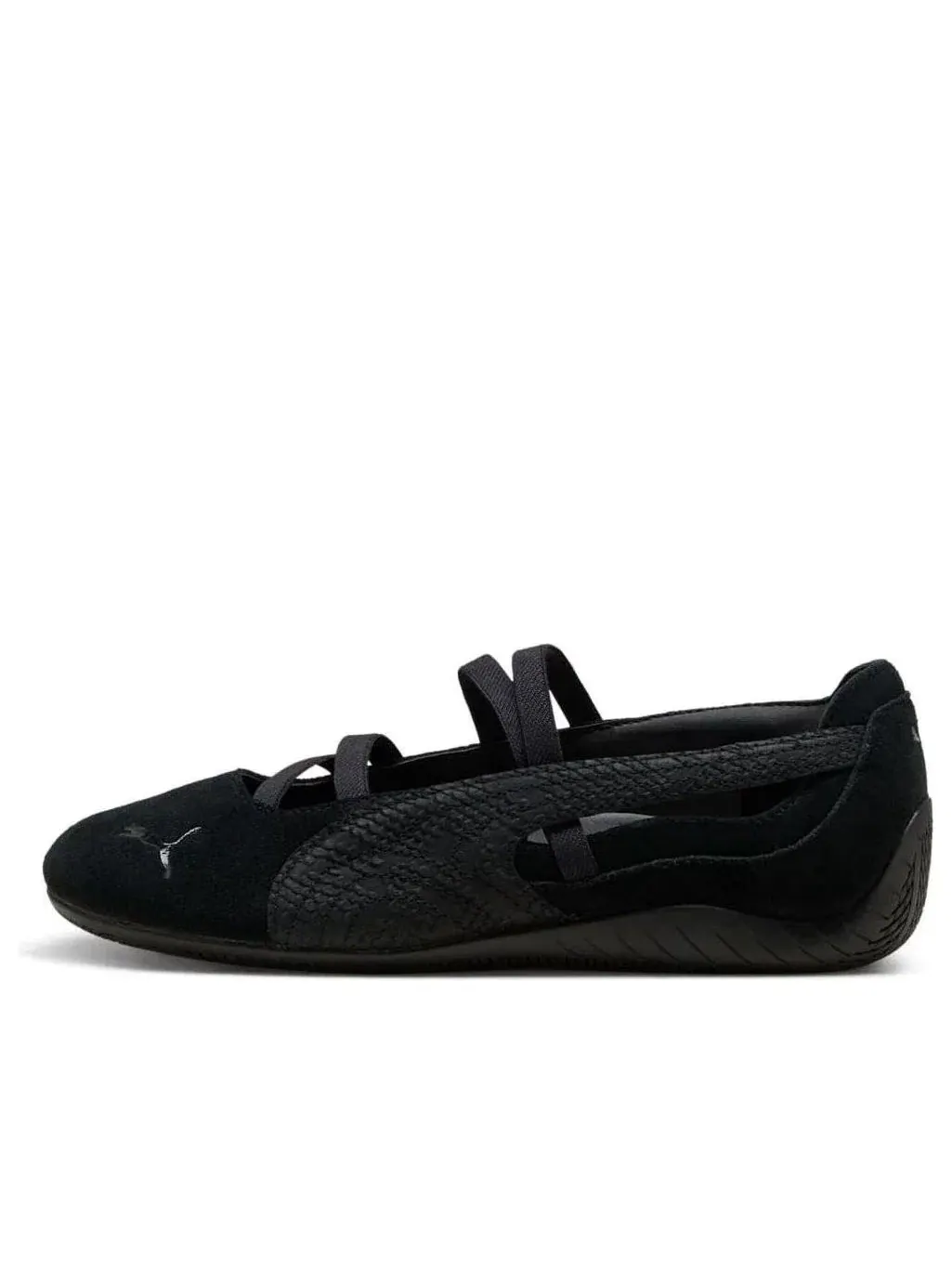 Женские кроссовки-балетки с замшевым верхом Speedcat Ballet Python PUMA — изображение 1 из 6, черный