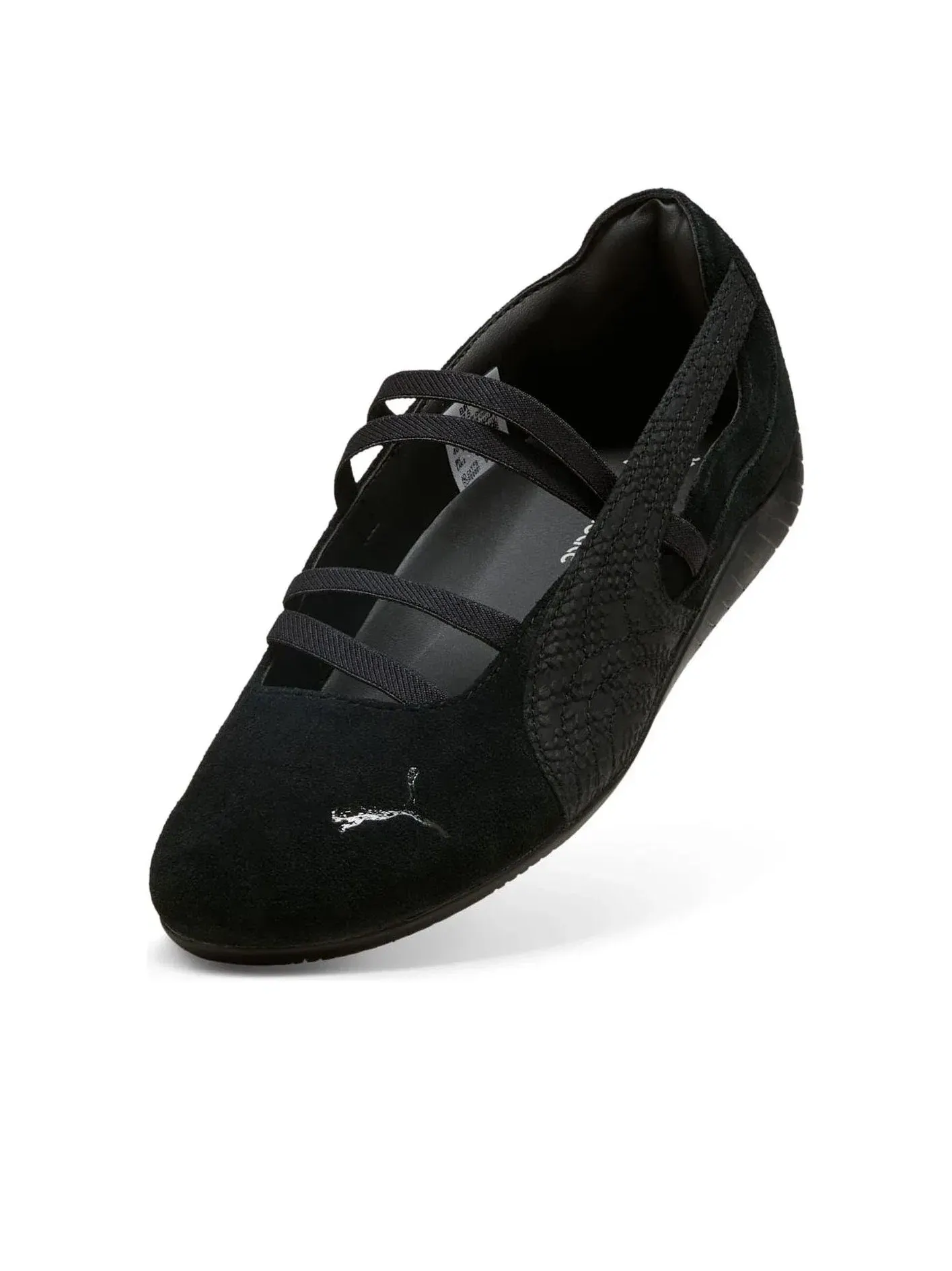 Женские кроссовки-балетки с замшевым верхом Speedcat Ballet Python PUMA — изображение 3 из 6, черный