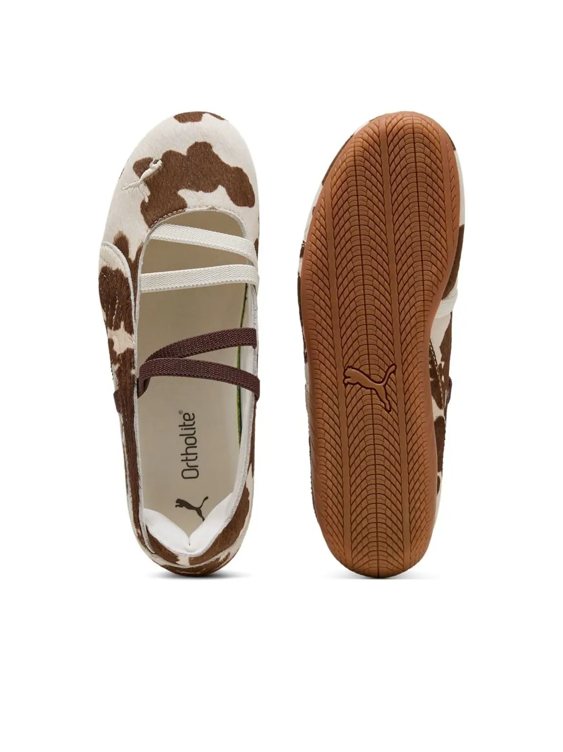 Кроссовки (WMNS) PUMA Speedcat Ballet 'Cow Print' — изображение 5 из 6, коричневый