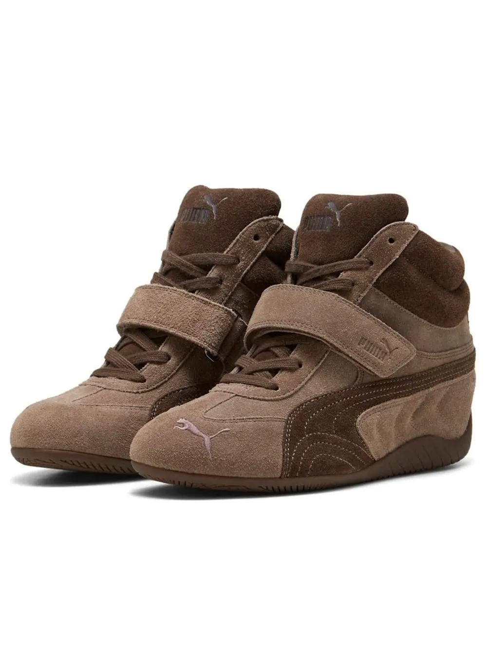 Кроссовки PUMA Speedcat Mid Wedge 'Brown' — изображение 2 из 7, коричневый