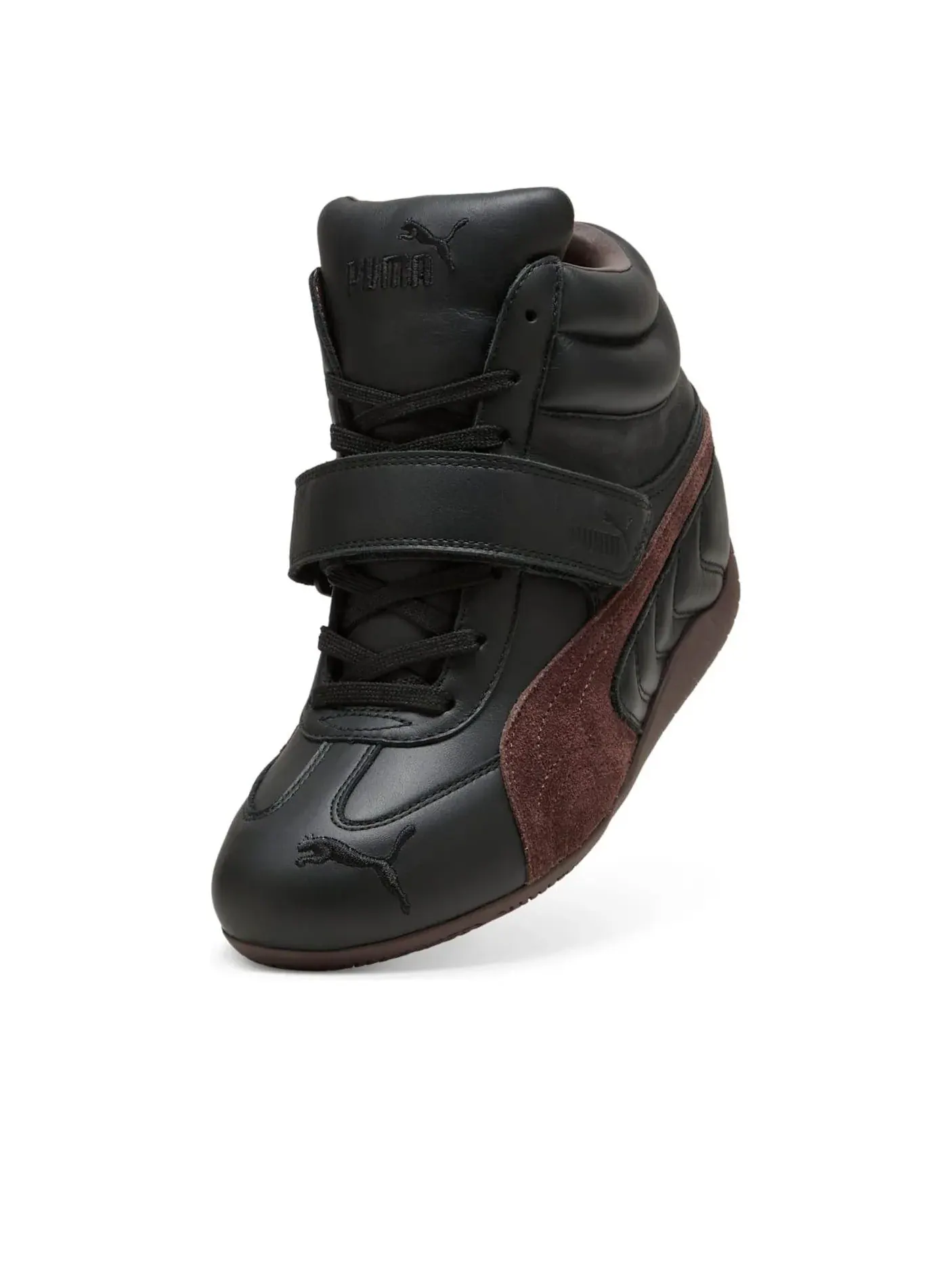 (WMNS) Кроссовки PUMA Speedcat Wedge 'Black Brown' — изображение 3 из 6, черный