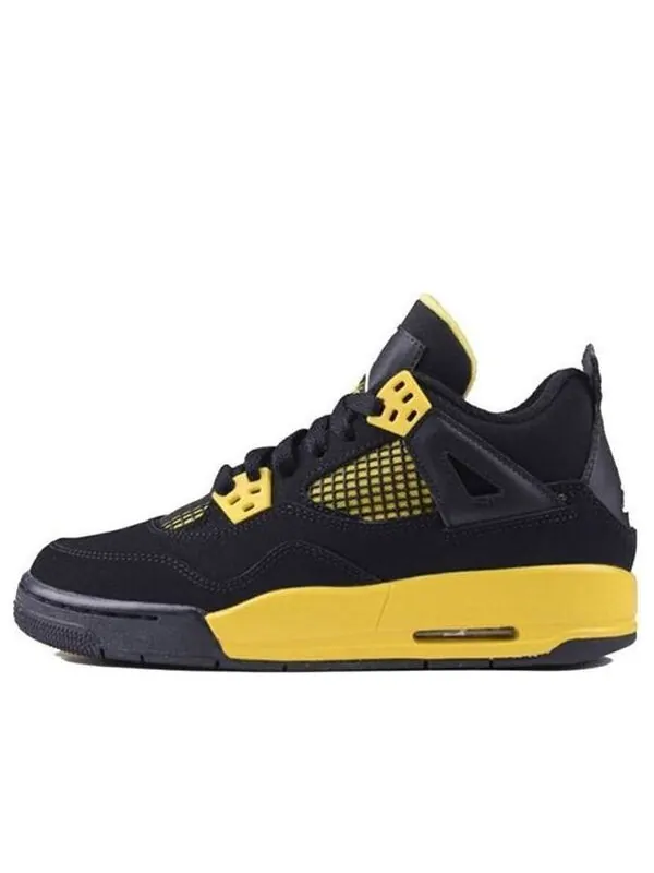 Кроссовки 4 ретро Air Jordan — изображение 1 из 3, черный/зеленый