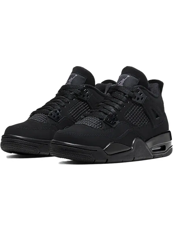 Кроссовки 4 ретро Air Jordan — изображение 3 из 4, черный/черный