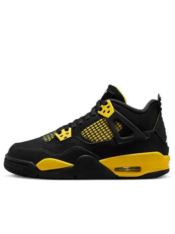 Кроссовки 4 retro 'thunder' Air Jordan — изображение 1 из 4, черный/желтый