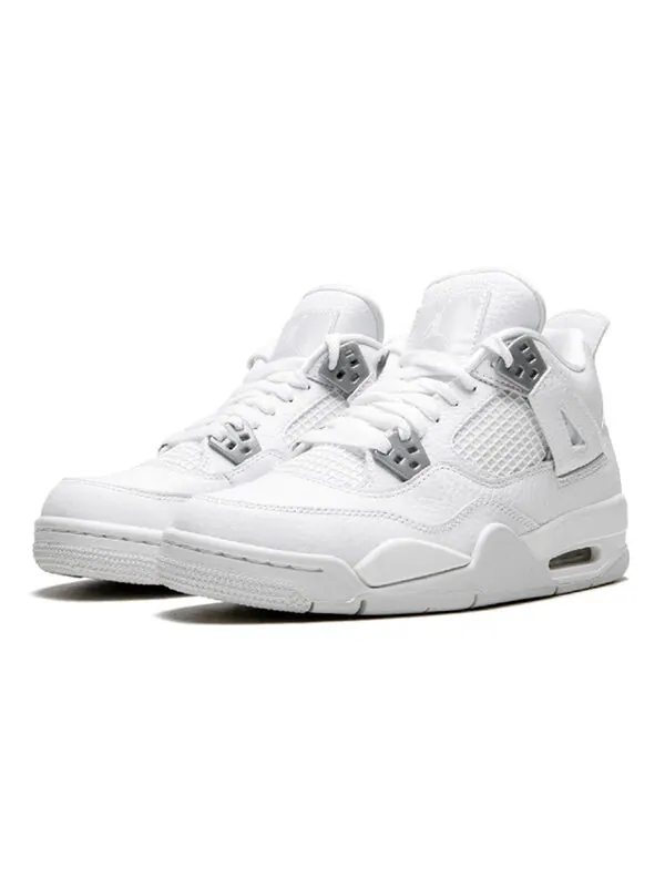 Кроссовки 4 ретро Air Jordan — изображение 3 из 4, белый/металлик-белый