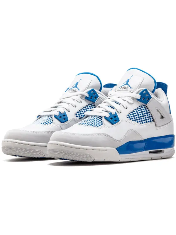 Кроссовки 4 ретро Air Jordan — изображение 3 из 4, белый/синий-серый