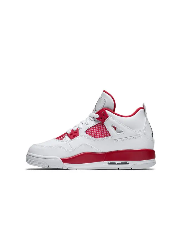 Кроссовки 4 ретро Air Jordan — изображение 2 из 4, белый/черный-красный
