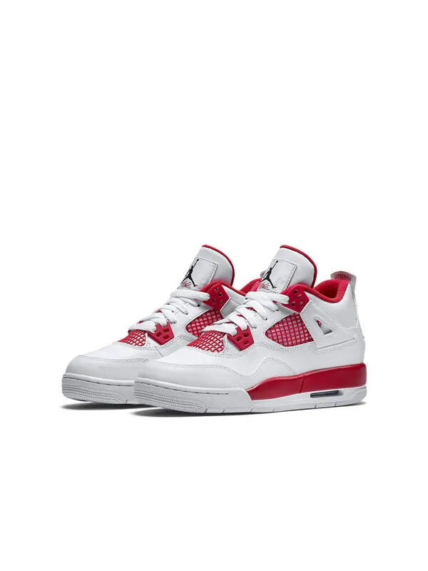 Кроссовки 4 ретро Air Jordan — изображение 3 из 4, белый/черный-красный