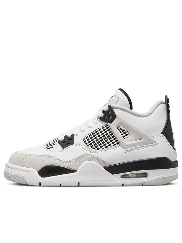 Кроссовки 4 ретро Air Jordan — изображение 1 из 4, белый/черный/серый