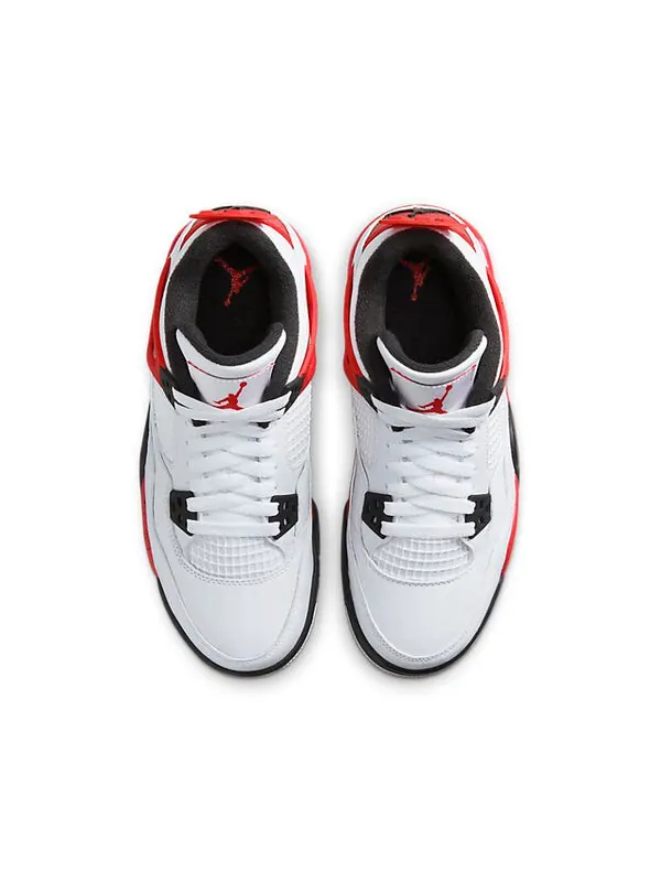 Кроссовки (GS) Air Jordan 4 Retro 'Red Cement' — изображение 3 из 4