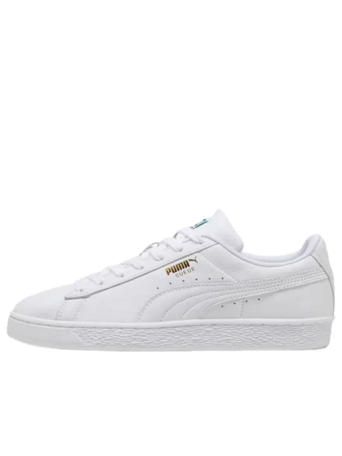 Мужские кроссовки с замшевым верхом PUMA Suede White Archive Green — изображение 1 из 5, белый