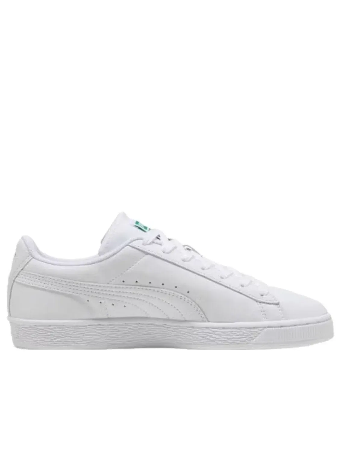 Мужские кроссовки с замшевым верхом PUMA Suede White Archive Green — изображение 2 из 5, белый