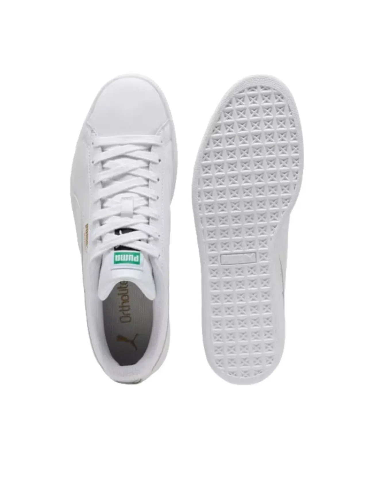 Мужские кроссовки с замшевым верхом PUMA Suede White Archive Green — изображение 4 из 5, белый