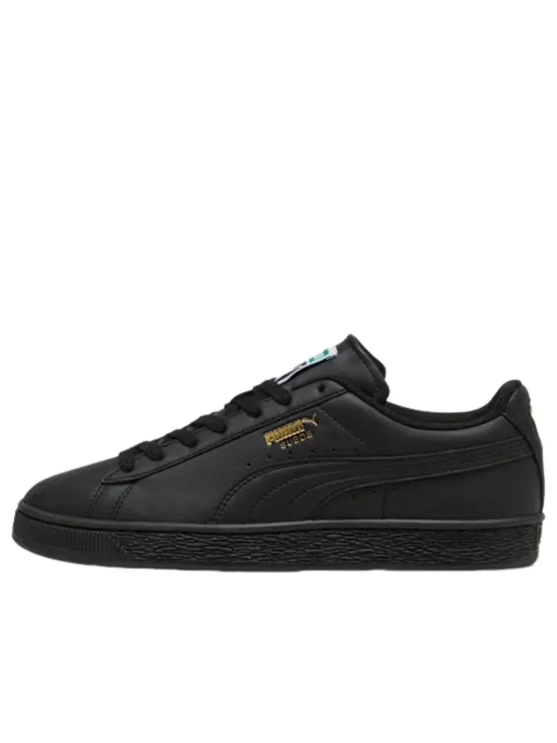 Мужские кроссовки из замши Puma Suede Black Archive Green — изображение 1 из 5, черный