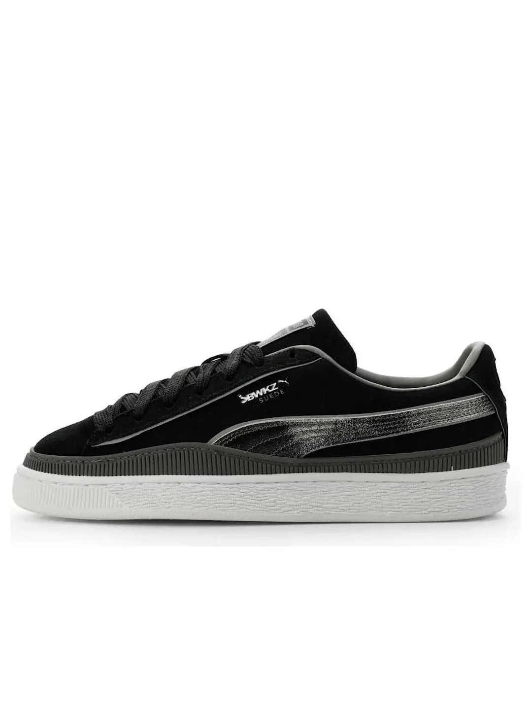 Кроссовки PUMA x Jabbawockeez Suede 'PUMA Black Flat Medium Gray PUMA Silver' — изображение 1 из 6, черный