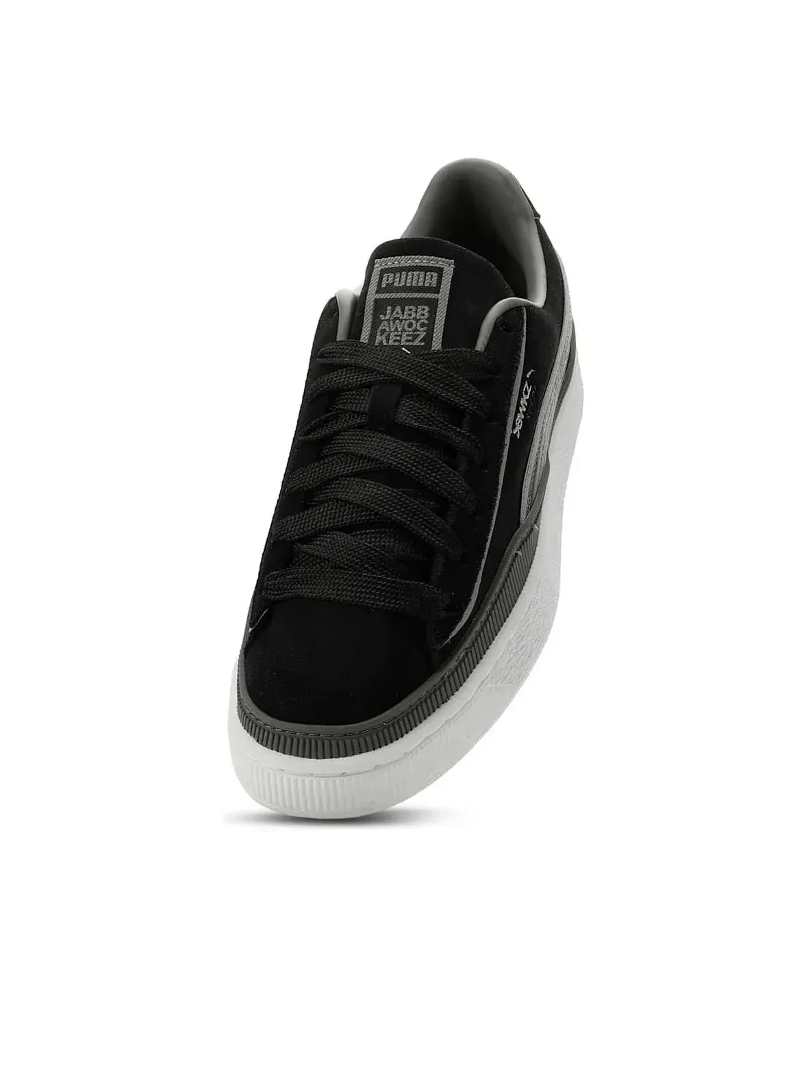 Кроссовки PUMA x Jabbawockeez Suede 'PUMA Black Flat Medium Gray PUMA Silver' — изображение 5 из 6, черный