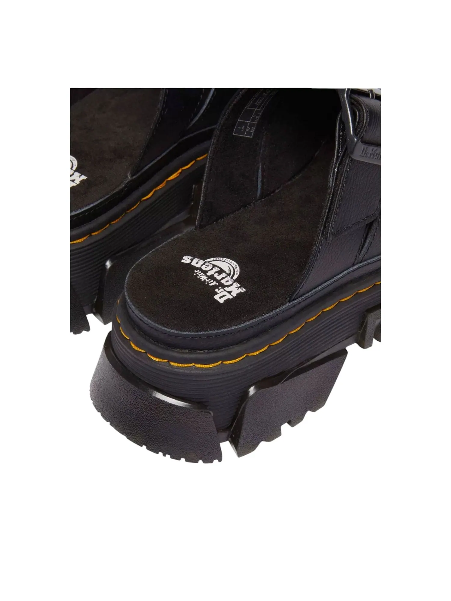 Шлепанцы Dr. Martens Mattison Slide, кожаные — изображение 4 из 5, черный