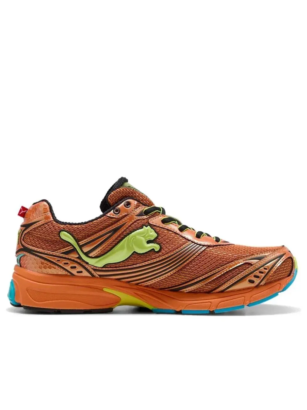 Кроссовки PUMA Homura OG+ 'Heat Fire Electric Lime' 409125-01 — изображение 2 из 6, красный