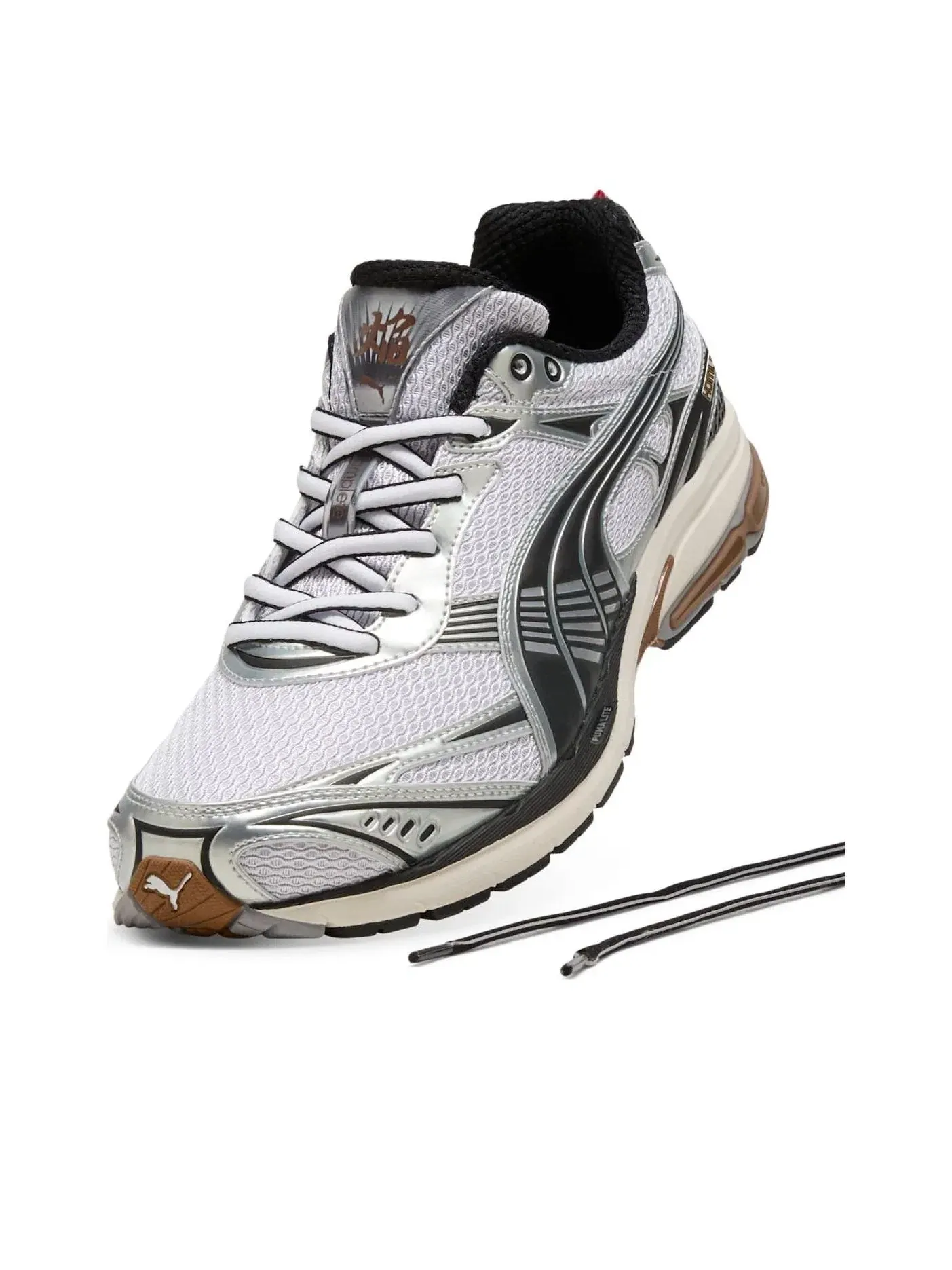 Мужские кроссовки с шнуровкой Homura OG+ PUMA — изображение 3 из 6, серебряный