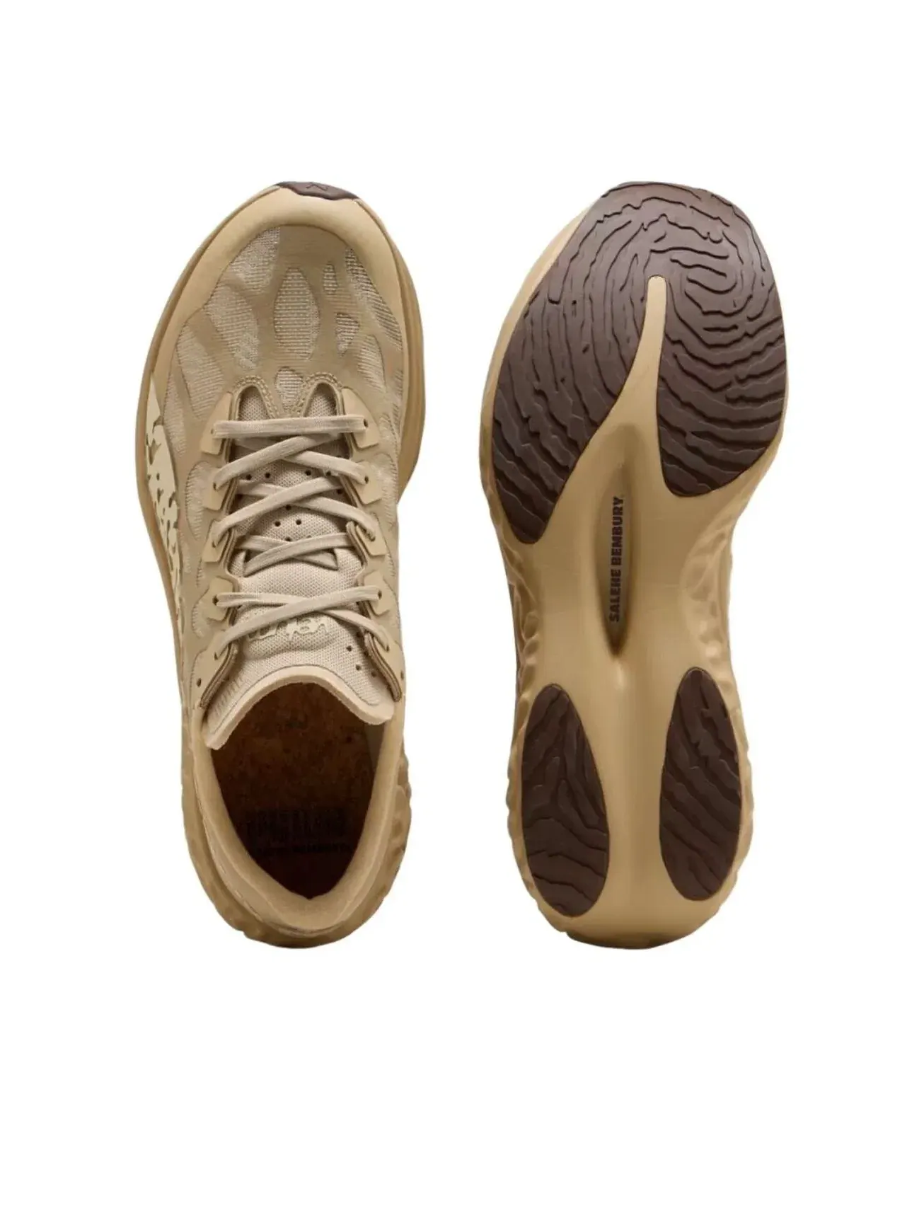 Мужские кроссовки для бега с шнуровкой Salehe Bembury Collaboration PUMA — изображение 4 из 5, бежевый