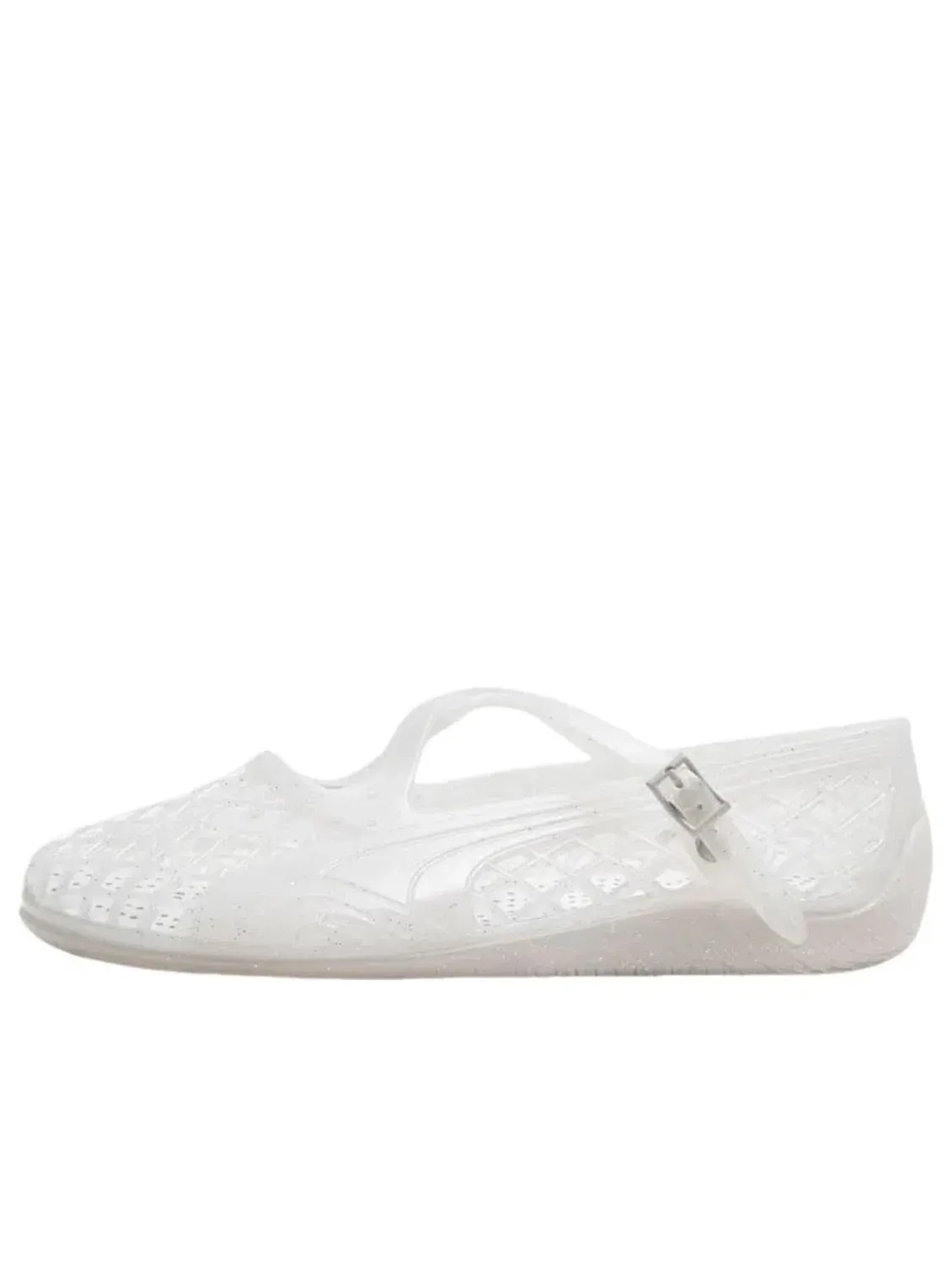 Женские кроссовки-балетки PUMA Speedcat Ballet с ремешком Glacial Gray Flat Light Gray — изображение 1 из 5, серый